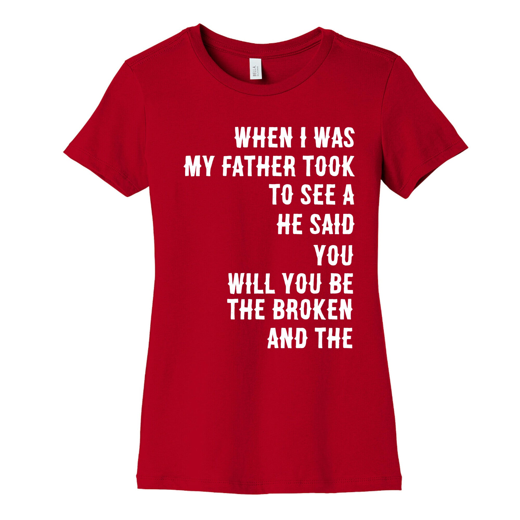 When I Was a Young Boy (1 of 2 pair) Women's Cotton Tee